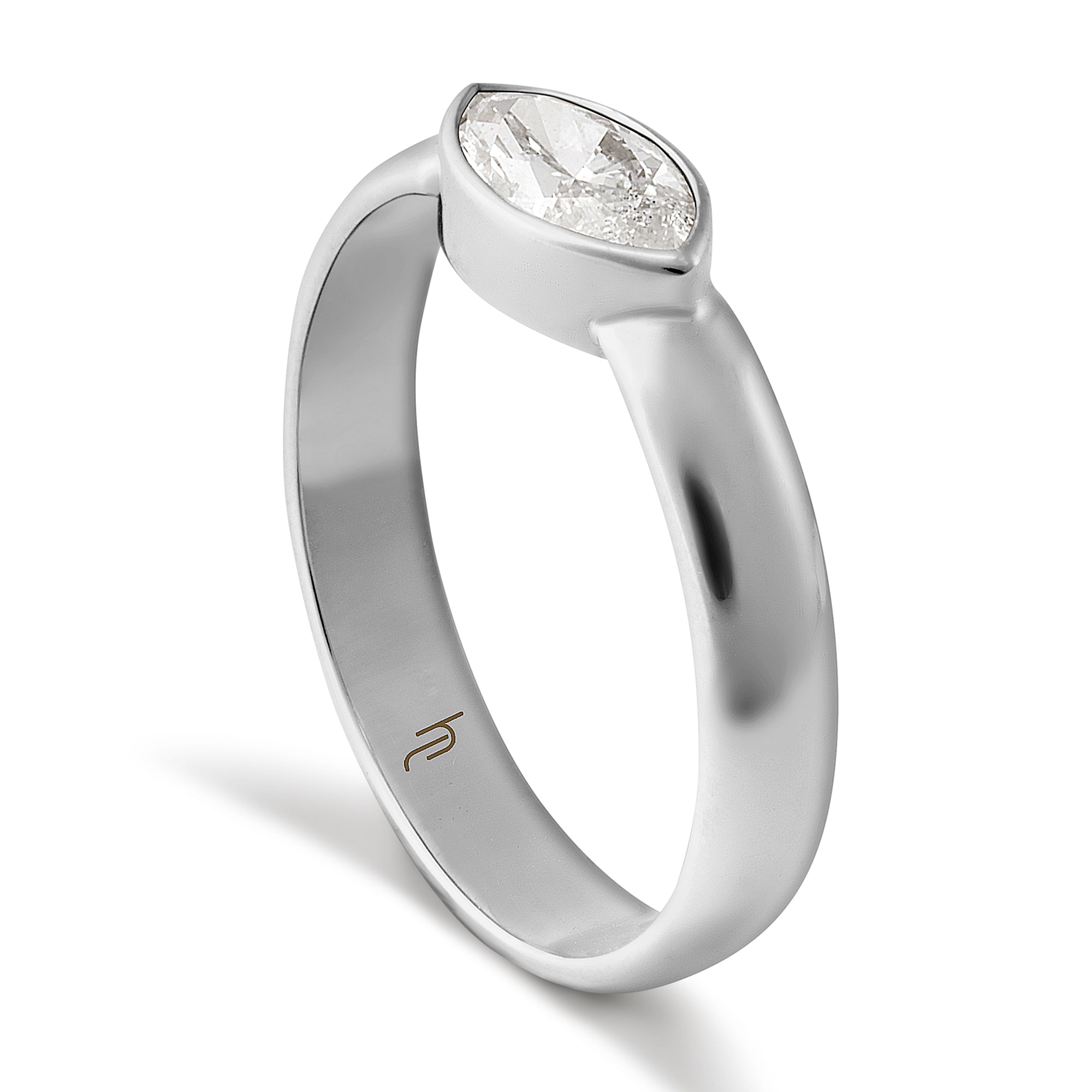 Mini Marquise East West with Diamond image 1