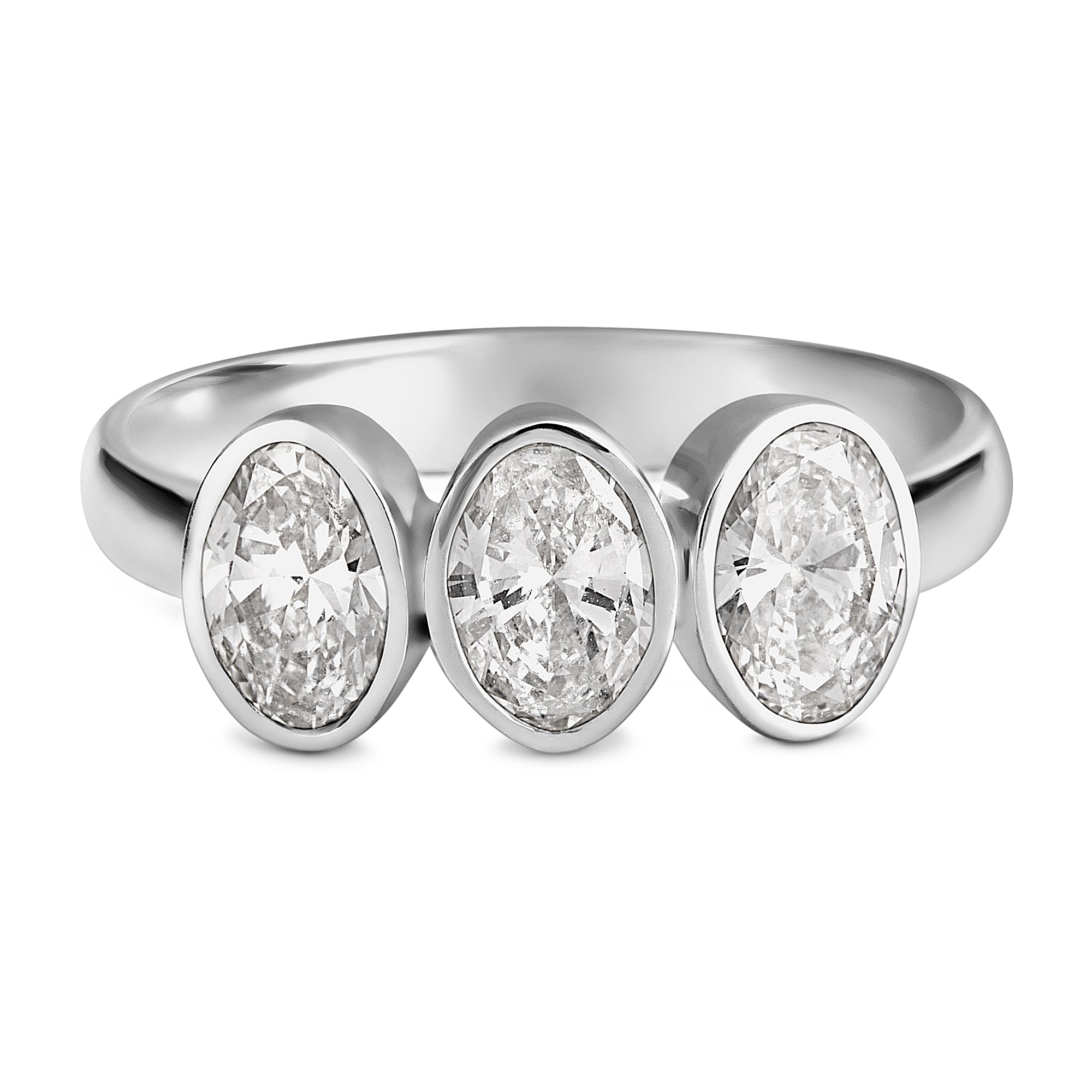 Triple Oval Bezel with Diamond image 0