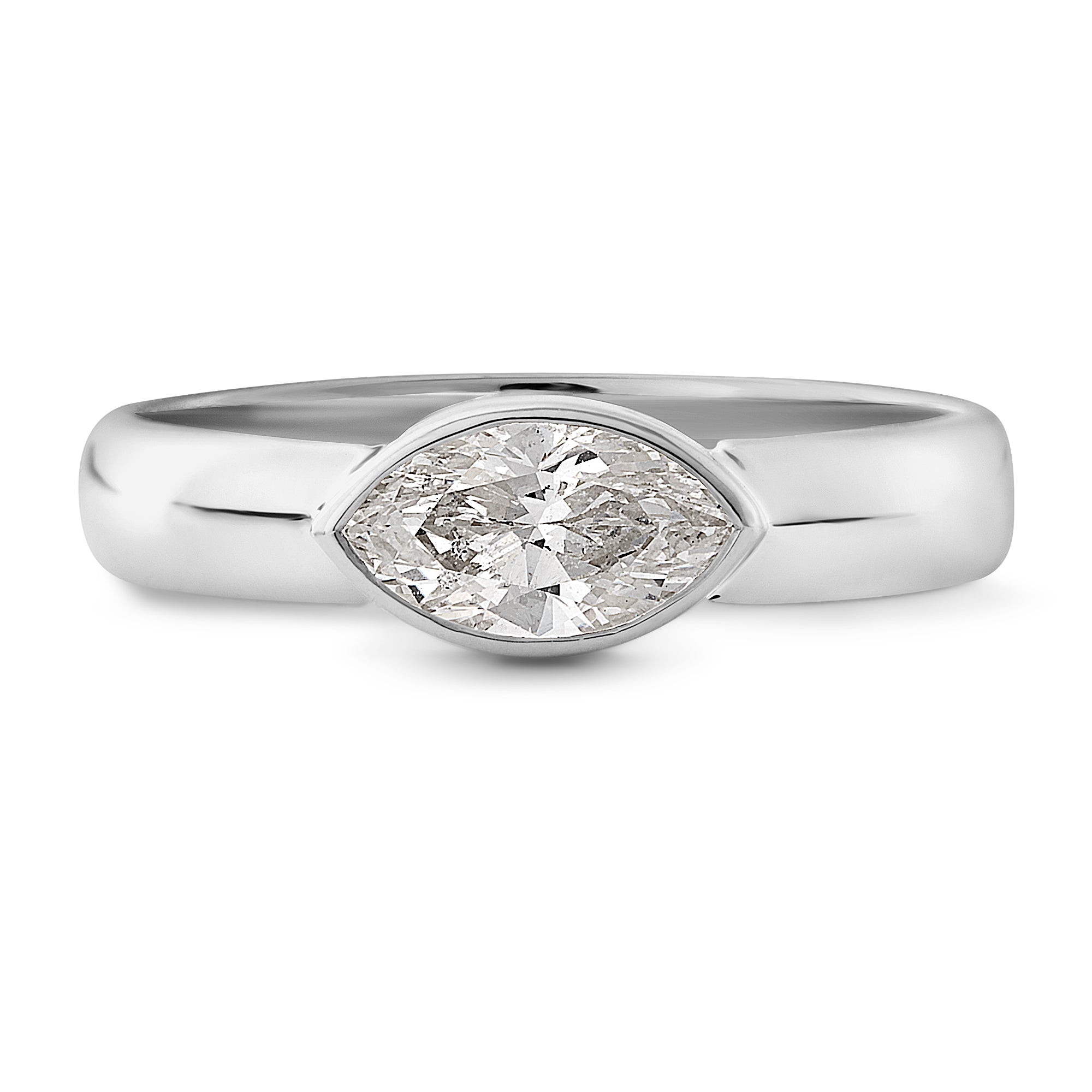 Mini Marquise East West with Diamond image 0