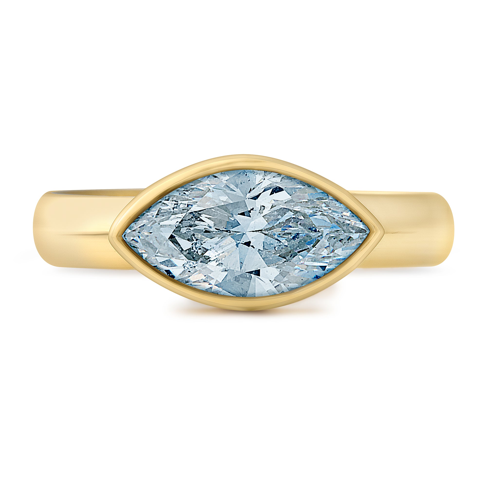 Large Marquise East West with Aquamarine image 0