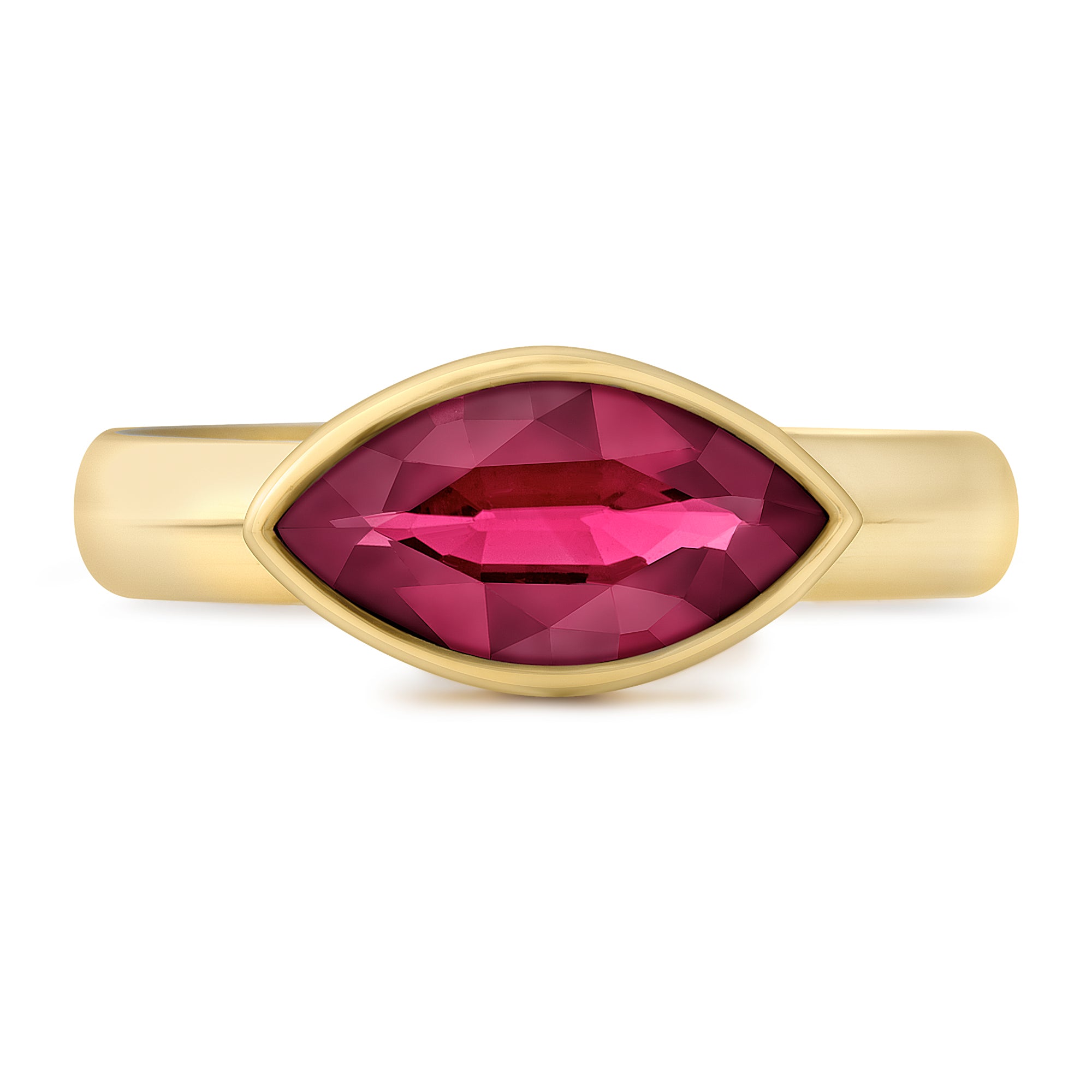 Large Marquise East West with Garnet image 0