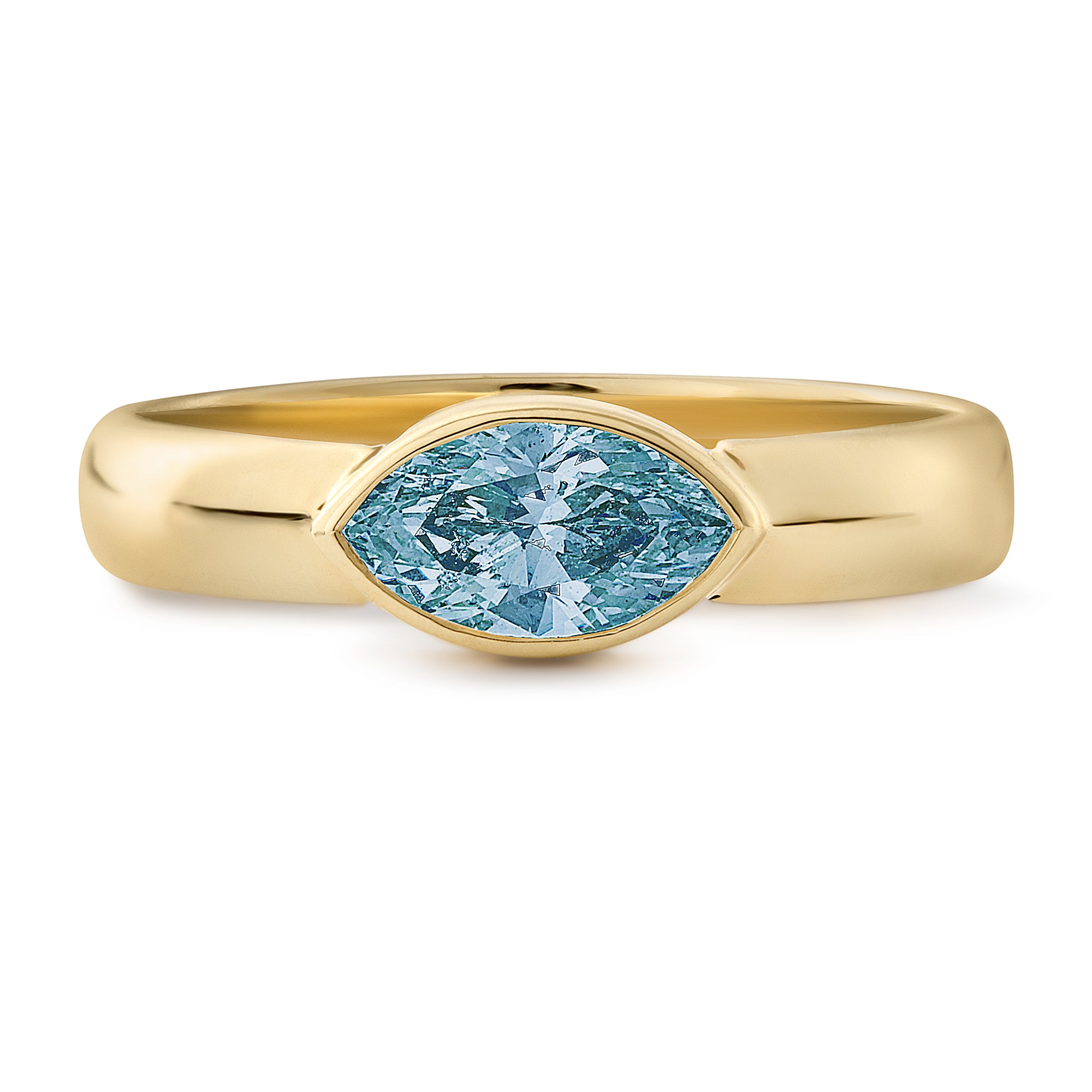 Mini Marquise East West Aquamarine image 0